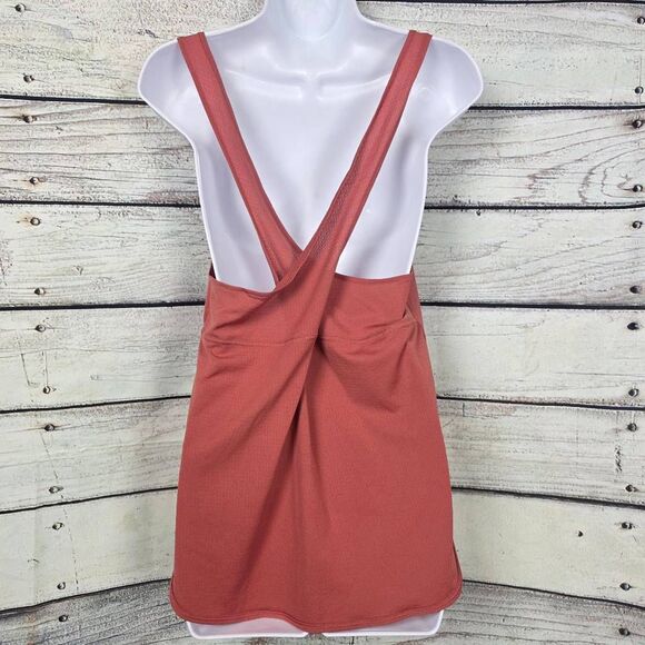 Nike M Rust Orange Dri-FIT Racerback Tank - Picture 5 of 8